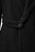 画像をギャラリービューアに読み込む, forme d'expression exclusive Hooded Cardigan Short-Coat (Black)