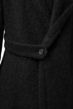 画像をギャラリービューアに読み込む, forme d'expression exclusive Hooded Cardigan Short-Coat (Black)