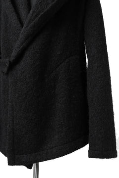画像をギャラリービューアに読み込む, forme d'expression exclusive Hooded Cardigan Short-Coat (Black)
