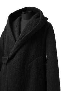 画像をギャラリービューアに読み込む, forme d'expression exclusive Hooded Cardigan Short-Coat (Black)