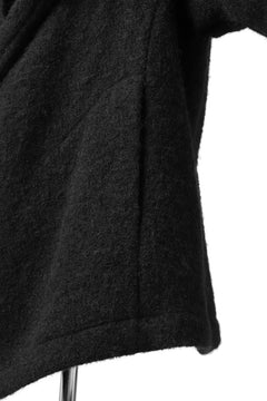 画像をギャラリービューアに読み込む, forme d'expression exclusive Hooded Cardigan Short-Coat (Black)