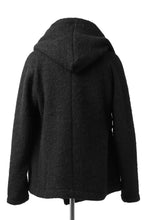 画像をギャラリービューアに読み込む, forme d'expression exclusive Hooded Cardigan Short-Coat (Black)