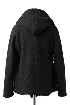 画像をギャラリービューアに読み込む, forme d'expression exclusive Hooded Cardigan Short-Coat (Black)