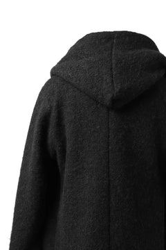 画像をギャラリービューアに読み込む, forme d'expression exclusive Hooded Cardigan Short-Coat (Black)