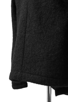 画像をギャラリービューアに読み込む, forme d'expression exclusive Hooded Cardigan Short-Coat (Black)