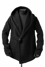 画像をギャラリービューアに読み込む, forme d'expression exclusive Hooded Cardigan Short-Coat (Black)