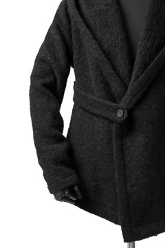 画像をギャラリービューアに読み込む, forme d'expression exclusive Hooded Cardigan Short-Coat (Black)