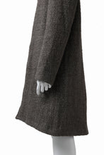 Load image into Gallery viewer, daub HOODED LONG ZIP COAT / TWEEDY MELANGE (GREY)