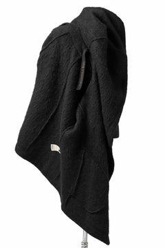 画像をギャラリービューアに読み込む, forme d'expression exclusive Hooded Cardigan Short-Coat (Black)