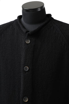 画像をギャラリービューアに読み込む, forme d'expression Buttoned Up Knitted Coat (Black)