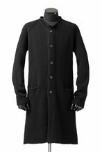 画像をギャラリービューアに読み込む, forme d'expression Buttoned Up Knitted Coat (Black)