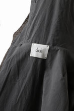 Load image into Gallery viewer, daub HOODED LONG ZIP COAT / TWEEDY MELANGE (GREY)