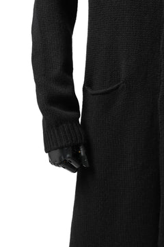 画像をギャラリービューアに読み込む, forme d'expression Buttoned Up Knitted Coat (Black)