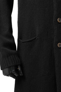 画像をギャラリービューアに読み込む, forme d&#39;expression Buttoned Up Knitted Coat (Black)