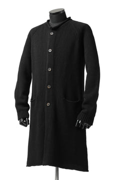 画像をギャラリービューアに読み込む, forme d'expression Buttoned Up Knitted Coat (Black)