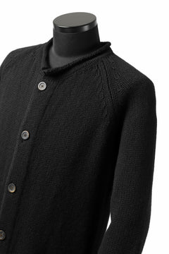 画像をギャラリービューアに読み込む, forme d'expression Buttoned Up Knitted Coat (Black)