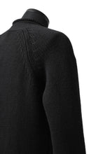 画像をギャラリービューアに読み込む, forme d'expression Buttoned Up Knitted Coat (Black)