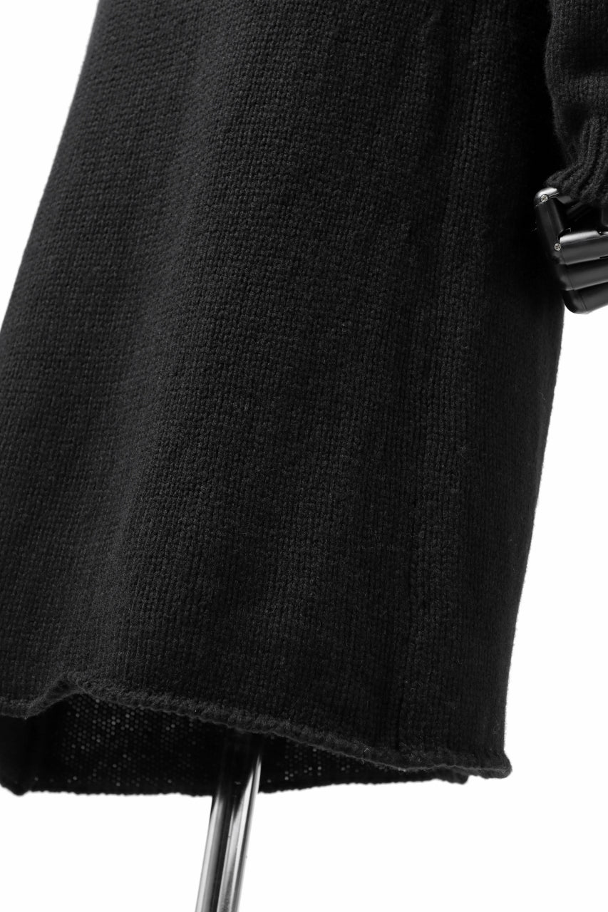 画像をギャラリービューアに読み込む, forme d'expression Buttoned Up Knitted Coat (Black)