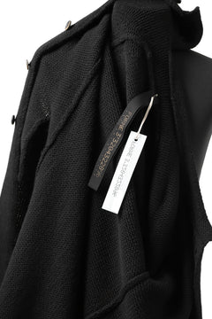 画像をギャラリービューアに読み込む, forme d'expression Buttoned Up Knitted Coat (Black)