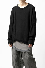 画像をギャラリービューアに読み込む, KLASICA PYKE LOOSE KNIT PULLOVER / LINEN ROVING 5G (BLACK)