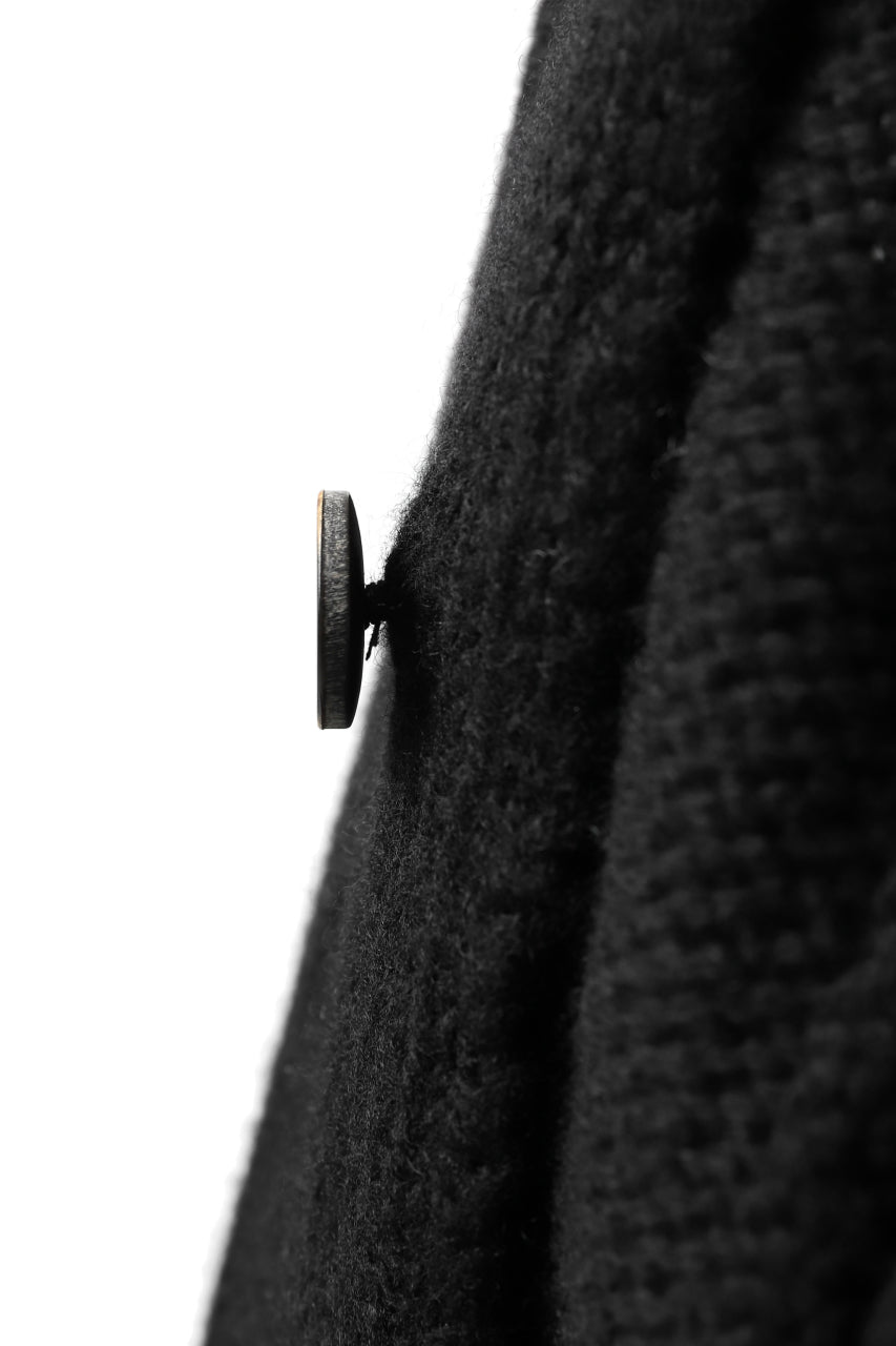画像をギャラリービューアに読み込む, forme d'expression Buttoned Up Knitted Coat (Black)