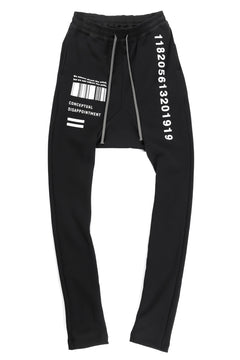 画像をギャラリービューアに読み込む, A.F ARTEFACT "THIN-DROP" SWEATER SARROUEL SKINNY (BLACK)