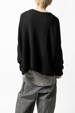 画像をギャラリービューアに読み込む, KLASICA PYKE LOOSE KNIT PULLOVER / LINEN ROVING 5G (BLACK)