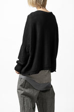 画像をギャラリービューアに読み込む, KLASICA PYKE LOOSE KNIT PULLOVER / LINEN ROVING 5G (BLACK)
