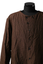 画像をギャラリービューアに読み込む, YUTA MATSUOKA minimal shirt / sulfur dyed washer linen (DARK RED)