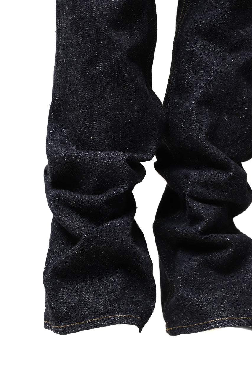 Load image into Gallery viewer, BACKLASH xx FULLCOUNT Collaboration BOOT CUT PANTS / 13.7oz ZIMBABWE DENIM (INDIGO BLUE)