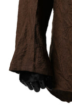 画像をギャラリービューアに読み込む, YUTA MATSUOKA minimal shirt / sulfur dyed washer linen (DARK RED)