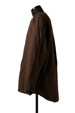 画像をギャラリービューアに読み込む, YUTA MATSUOKA minimal shirt / sulfur dyed washer linen (DARK RED)