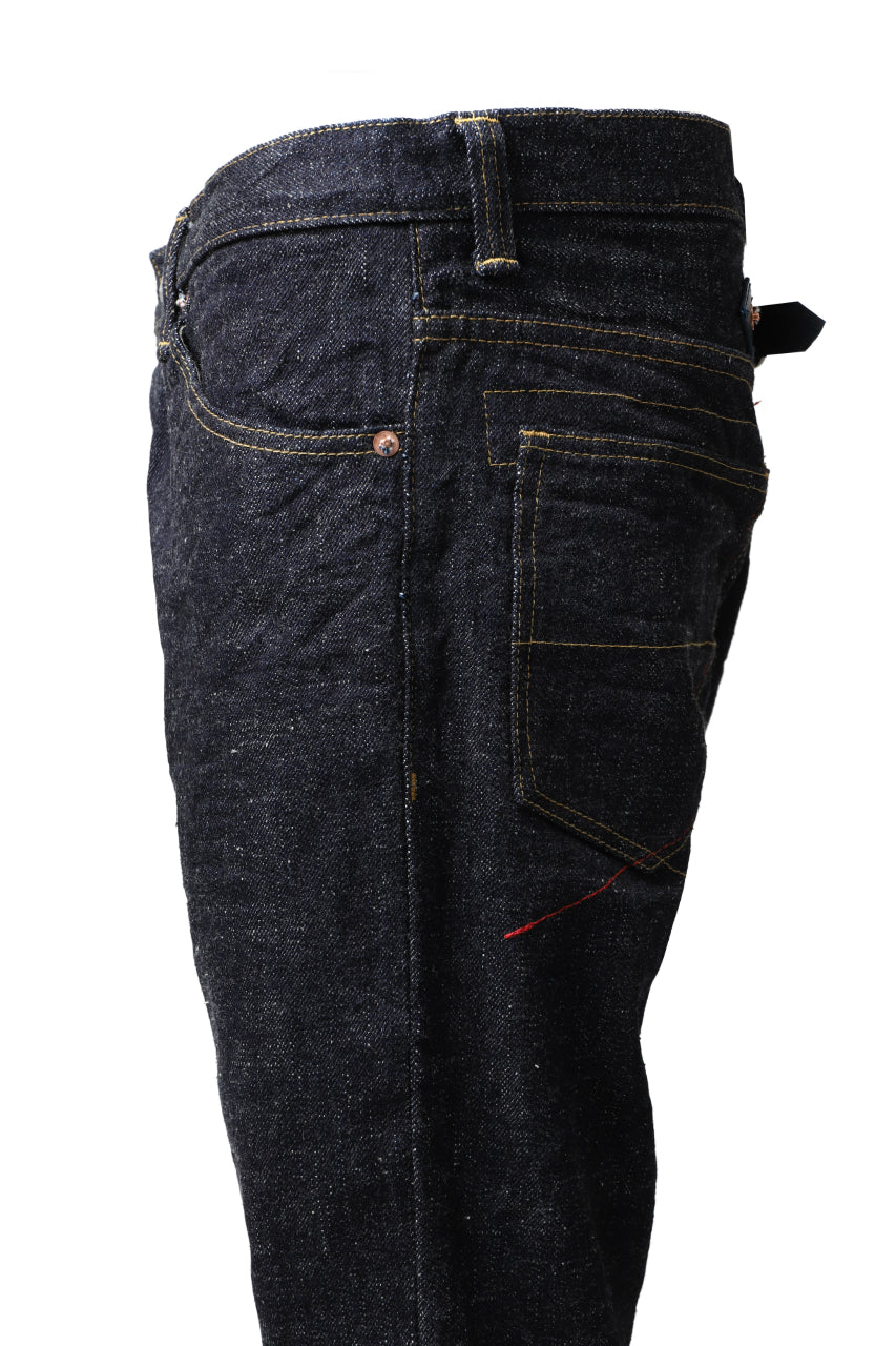 Load image into Gallery viewer, BACKLASH xx FULLCOUNT Collaboration BOOT CUT PANTS / 13.7oz ZIMBABWE DENIM (INDIGO BLUE)
