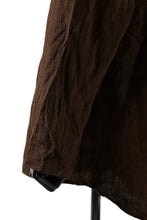 画像をギャラリービューアに読み込む, YUTA MATSUOKA minimal shirt / sulfur dyed washer linen (DARK RED)