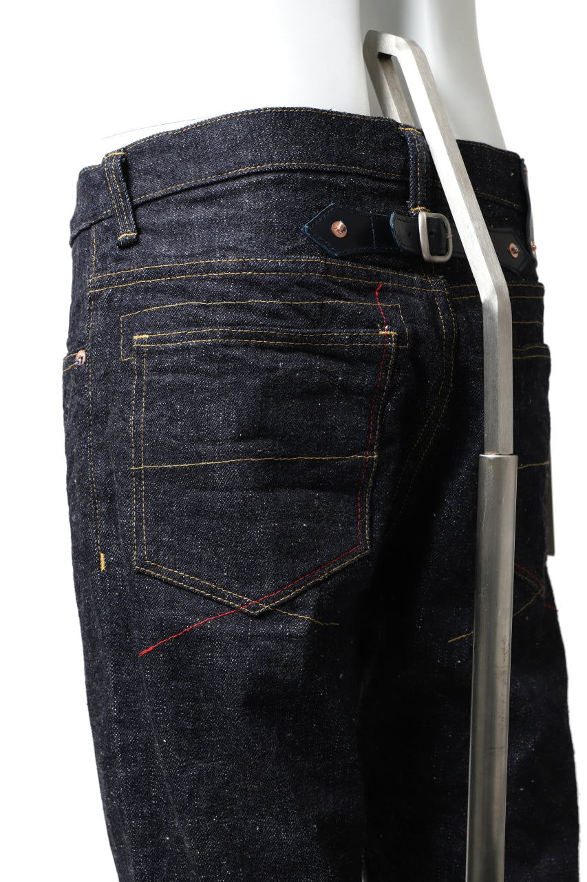 Load image into Gallery viewer, BACKLASH xx FULLCOUNT Collaboration BOOT CUT PANTS / 13.7oz ZIMBABWE DENIM (INDIGO BLUE)