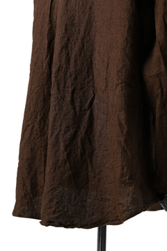 画像をギャラリービューアに読み込む, YUTA MATSUOKA minimal shirt / sulfur dyed washer linen (DARK RED)