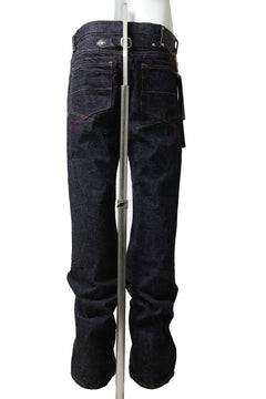 Load image into Gallery viewer, BACKLASH xx FULLCOUNT Collaboration BOOT CUT PANTS / 13.7oz ZIMBABWE DENIM (INDIGO BLUE)