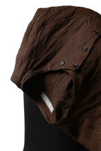 画像をギャラリービューアに読み込む, YUTA MATSUOKA minimal shirt / sulfur dyed washer linen (DARK RED)