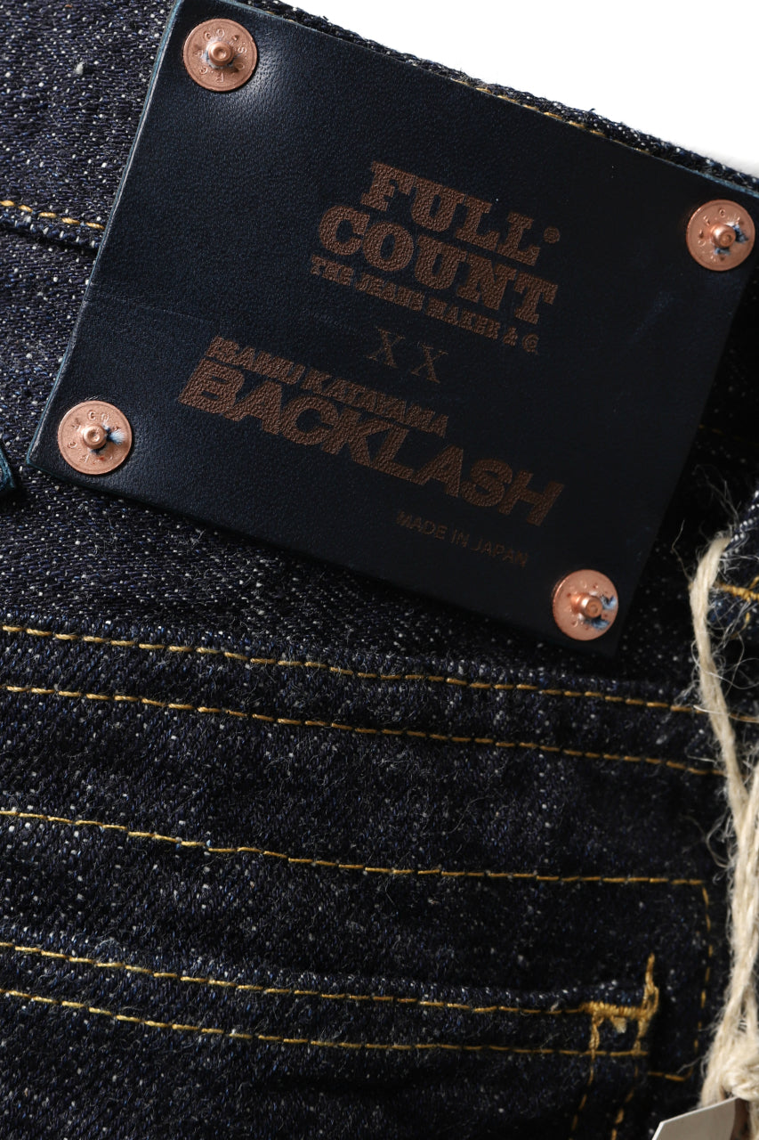 Load image into Gallery viewer, BACKLASH xx FULLCOUNT Collaboration BOOT CUT PANTS / 13.7oz ZIMBABWE DENIM (INDIGO BLUE)