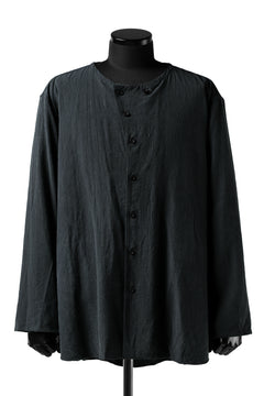 画像をギャラリービューアに読み込む, YUTA MATSUOKA exclusive minimal shirt / noil silk broad (BLACK)