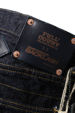 Load image into Gallery viewer, BACKLASH xx FULLCOUNT Collaboration BOOT CUT PANTS / 13.7oz ZIMBABWE DENIM (INDIGO BLUE)