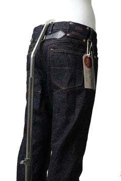 Load image into Gallery viewer, BACKLASH xx FULLCOUNT Collaboration STRAIGHT PANTS / 13.7oz ZIMBABWE DENIM (INDIGO BLUE)