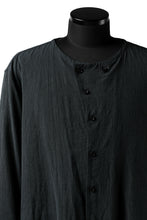 画像をギャラリービューアに読み込む, YUTA MATSUOKA exclusive minimal shirt / noil silk broad (BLACK)
