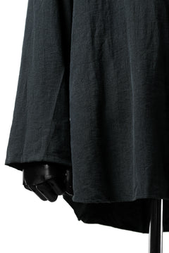 画像をギャラリービューアに読み込む, YUTA MATSUOKA exclusive minimal shirt / noil silk broad (BLACK)