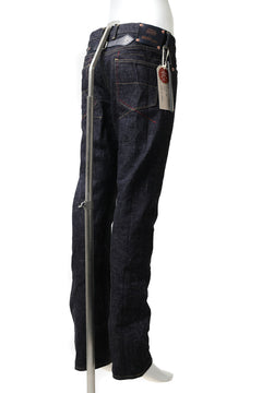 Load image into Gallery viewer, BACKLASH xx FULLCOUNT Collaboration STRAIGHT PANTS / 13.7oz ZIMBABWE DENIM (INDIGO BLUE)