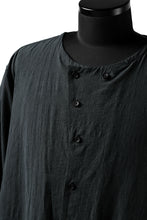 画像をギャラリービューアに読み込む, YUTA MATSUOKA exclusive minimal shirt / noil silk broad (BLACK)