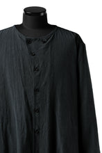 画像をギャラリービューアに読み込む, YUTA MATSUOKA exclusive minimal shirt / noil silk broad (BLACK)