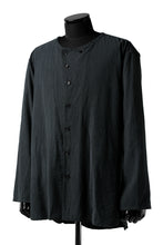 画像をギャラリービューアに読み込む, YUTA MATSUOKA exclusive minimal shirt / noil silk broad (BLACK)
