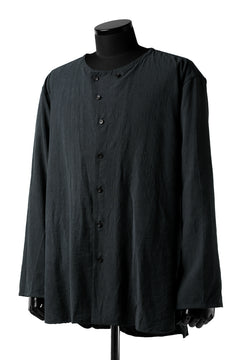 画像をギャラリービューアに読み込む, YUTA MATSUOKA exclusive minimal shirt / noil silk broad (BLACK)