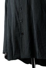 画像をギャラリービューアに読み込む, YUTA MATSUOKA exclusive minimal shirt / noil silk broad (BLACK)